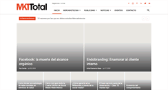 Desktop Screenshot of mercadotecniatotal.com