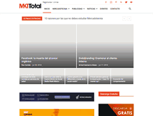 Tablet Screenshot of mercadotecniatotal.com